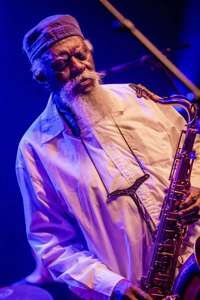 Pharoah Sanders Actuando Escenario Durante Festival Música Guess Who — Foto de Stock