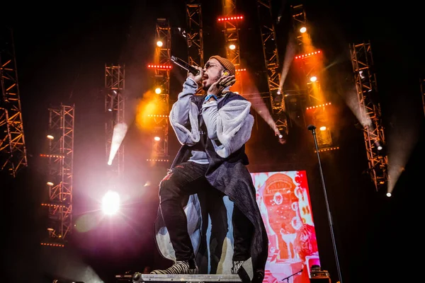 Anderson Paak Apresentando Palco Durante Festival Música — Fotografia de Stock