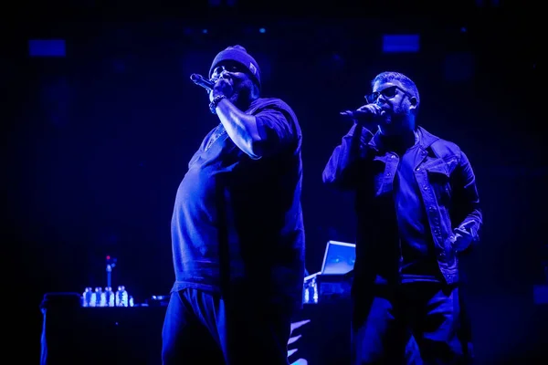 Run Jewels Esibisce Sul Palco Durante Festival Musicale — Foto Stock