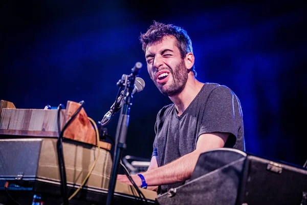 Leif Vollebek Actuando Escenario Durante Festival Música — Foto de Stock