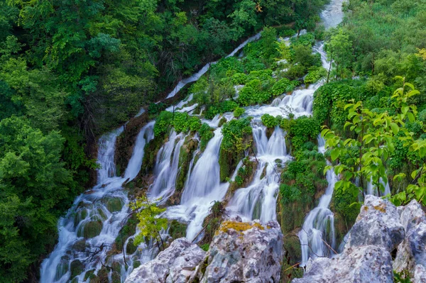 Waterfalls in National Park Plitvice Lakes