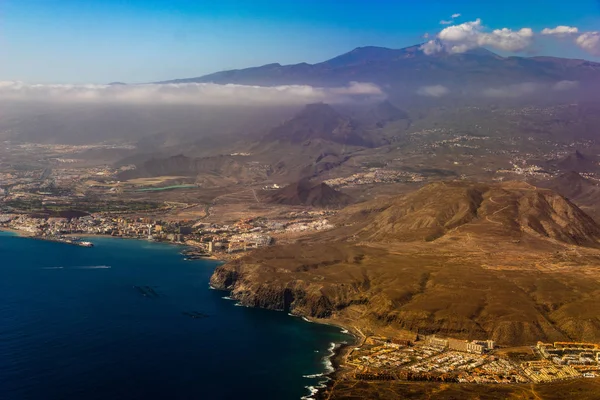 Tenerife Visto Avião — Fotografia de Stock