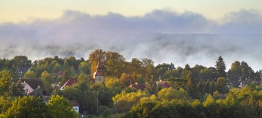 Doğal görünümü Gölü, Drawsko Lake District, Polonya Köyü