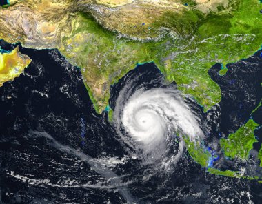  Tropikal kasırga arasında Hint Ocean.Elements bu görüntünün hareketli Nasa tarafından döşenmiş.