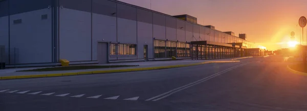 Logistics Center in the Light of the rising sun