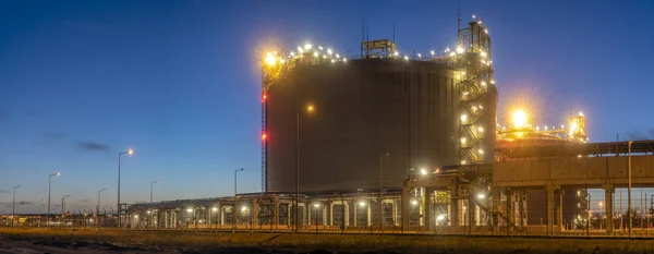 Terminal Receptora Gnl Gas Natural Licuado — Foto de Stock