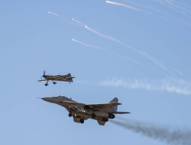 Swidwin, Polonya, Haziran 2018: Taktik hava üssü Havacılık gösterir önce eğitim 