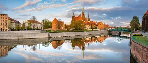 Panorama Della Parte Storica Della Città Vecchia Breslavia Polonia — Foto Stock