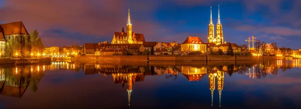 Panoramy Stare Miasto Wrocław — Zdjęcie stockowe