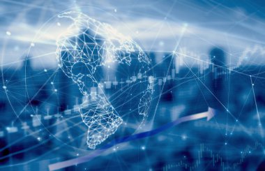 Hisse senedi grafiği Pazar exchange veri Trend grafik çift pozlama
