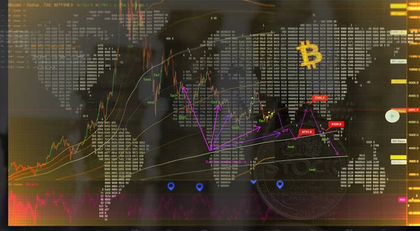 Döviz borsa yatırım kavramı ticaret bitcoin