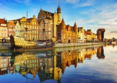 Polonya Gdansk, Gdansk, Polonya, Eylül 2016:Cityscape