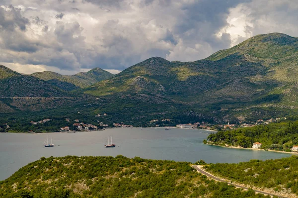 Scenic View Mountain Lake Summer — Stock Photo, Image