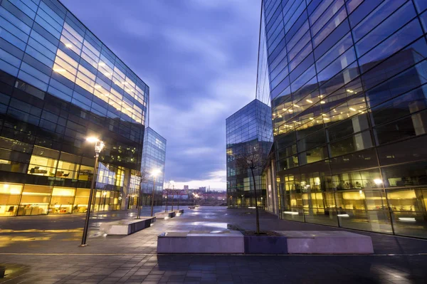 Edificios Oficinas Modernos Szczecin Polonia — Foto de Stock