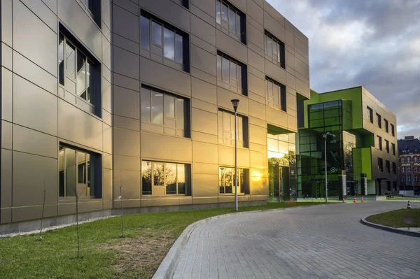 Edificios Oficinas Modernos Szczecin Polonia — Foto de Stock