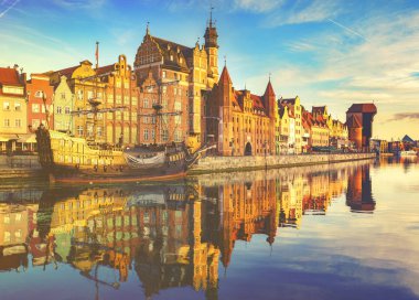 Polonya Gdansk, Gdansk, Polonya, Eylül 2016:Cityscape