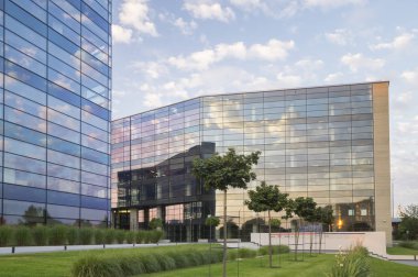 Szczecin, Polonya, Ekim 2016: Modern ofis binaları