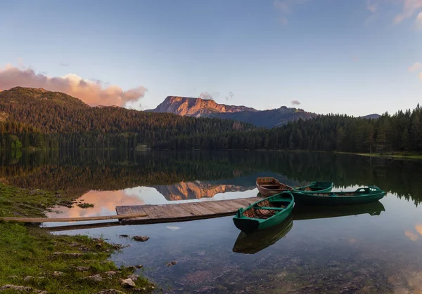 Vista Panorâmica Lago Montanha Nos Alpes Italianos — Fotografia de Stock