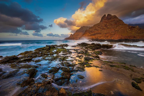 Malerischer Blick Auf Meereslandschaft Und Berge Nordküste Teneriffas Kanarische Inseln — Stockfoto