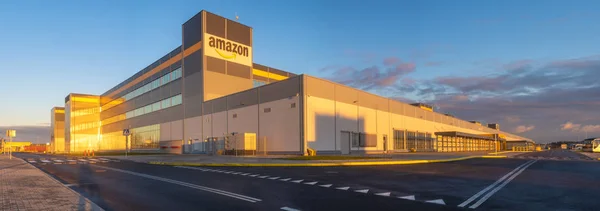 Szczecin Pologne Janvier Amazon Centre Logistique Près Szczecin Pologne — Photo