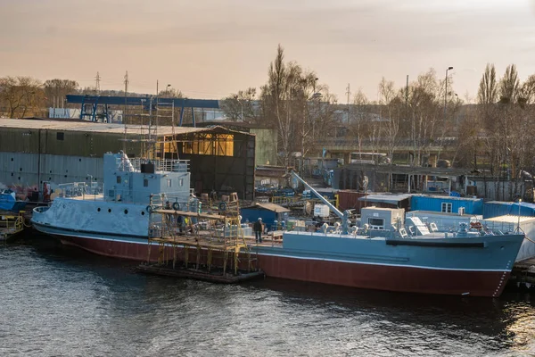 Warships Shipyard Szczecin Poland — Stock Photo, Image