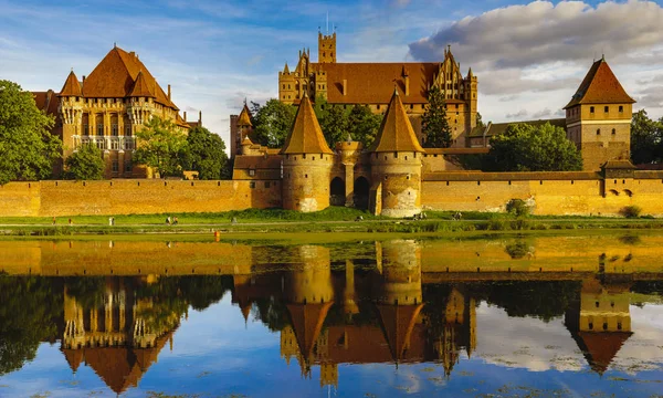 Malbork Marienburg Pomeránia Lengyelország Teutonic Castle — Stock Fotó