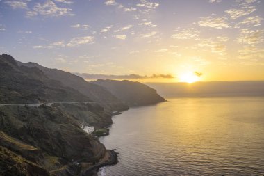 Sakin sahne deniz ve sakin su, Tenerife, Kanarya Adaları, İspanya