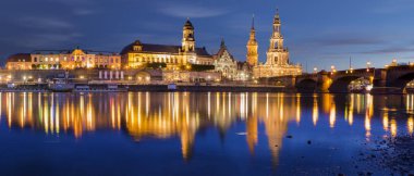 Dresden, Almanya 'nın panoramik görüntüsü