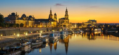 Dresden, Almanya 'nın panoramik görüntüsü