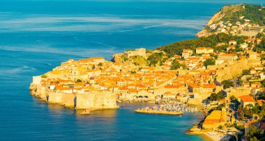 eski yaz günü, Hırvatistan şehir Dubrovnik güzel bir göster