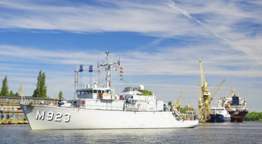 Szczecin, Polonya-Haziran 2017:Nato savaş gemileri tatbikatlarına Baltops 17