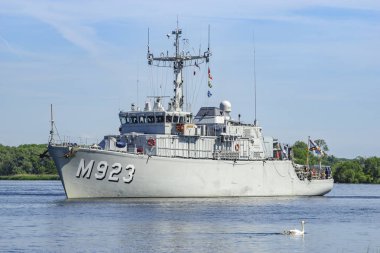 Szczecin, Polonya-Haziran 2017:Nato savaş gemileri tatbikatlarına Baltops 17