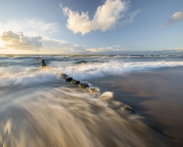 Baltische Zee Prachtige Zonsopgang — Stockfoto