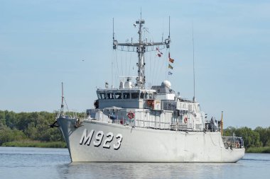 Szczecin, Polonya-Haziran 2017:Nato savaş gemileri tatbikatlarına Baltops 17