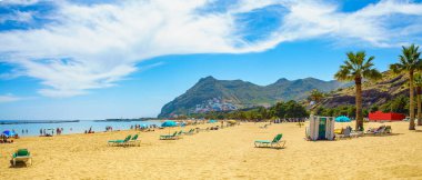Tenerife, Kanarya Adaları, İspanya-Las Teresitas beach yakınındaki San ve