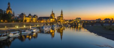 Dresden akşam Panoraması