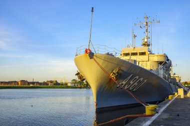 Szczecin, Polonya-Haziran 2017:Nato savaş gemileri tatbikatlarına Baltops 17