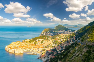 eski yaz günü, Hırvatistan şehir Dubrovnik güzel bir göster