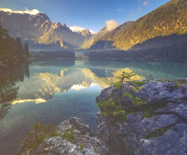 Scenérie Pohled Hory Jezero — Stock fotografie