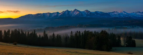 Panorama Tatr — Zdjęcie stockowe