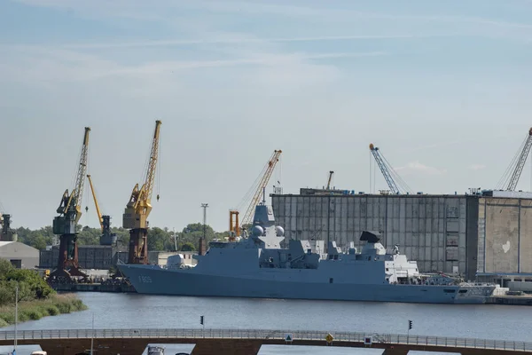 Szczecin, Polen-juni 2017:Nato krigsfartyg i övningar Baltops 17 — Stockfoto
