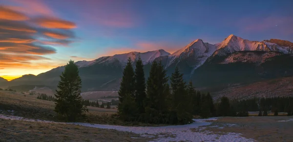 塔特拉山的全景 — 图库照片