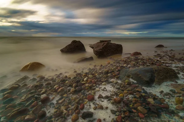 Baltık Denizi Üzerinde Dinamik Günbatımı — Stok fotoğraf