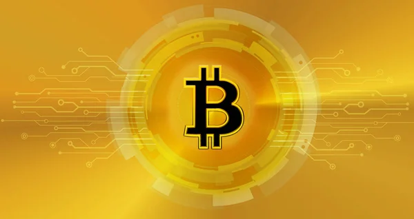 Bitcoin Cryptocurrency Koncepció Valuta Flow Hálózatok — Stock Fotó