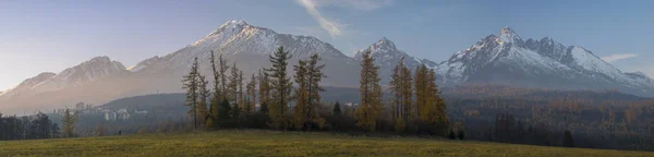 Φθινόπωρο Πανόραμα Των Βουνών Tatra Σλοβακία — Φωτογραφία Αρχείου