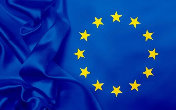 Flaga Unii Europejskiej Pełna Klatka — Zdjęcie stockowe