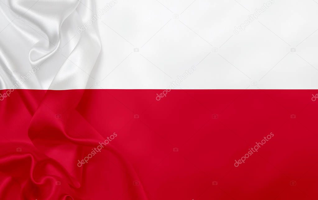 Flag of Poland, full frame