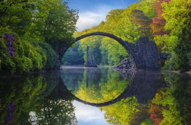 Köprü ormangülü Park Kromlau, Almanya