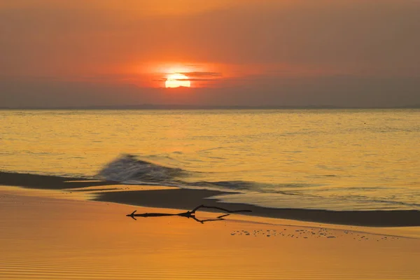 Sunset over the sea, baltic sea, wolin island, Poland — Stock Photo, Image