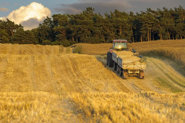 Farming Machinery Working Agro Field — Stock Photo, Image